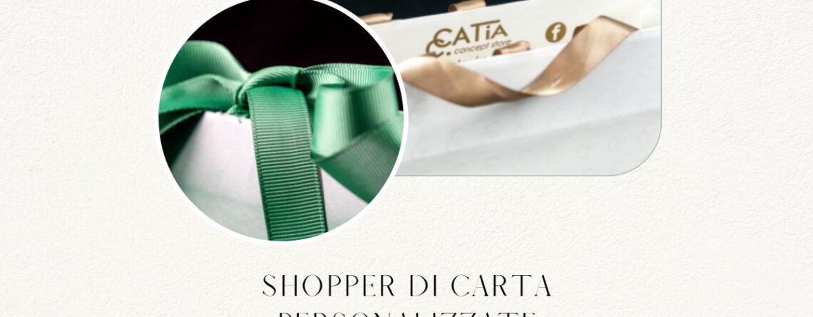 shopper di carta personalizzate